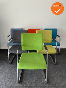 Grahl vergaderstoelen - set van 6 verschillende kleuren