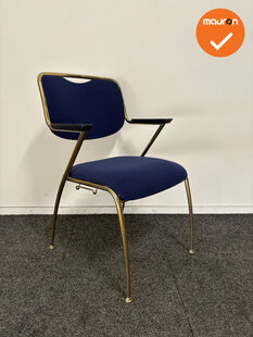 Brunner Vergaderstoel - Blauwe stoffering