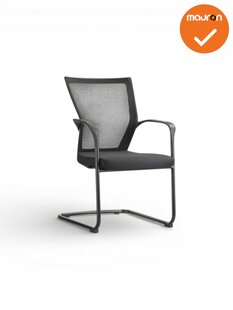 Matrix vergaderstoel - sledeframe - stapelbaar - mesh rug