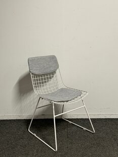 HKliving wire stoel - kantinestoel - wit