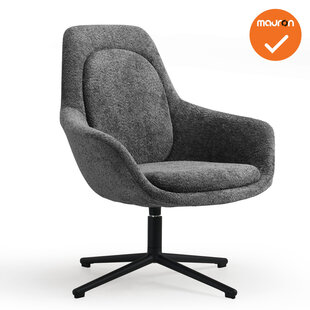 Luxe ster-poots Fauteuil - Zonder hoofdsteun - Grijze stoffering