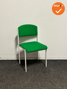 Vergaderstoel - Groen/Wit - Refurbished