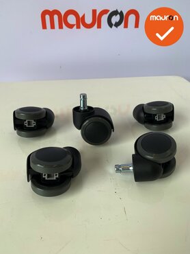 Set Haworth comforto 77 bureaustoel wielen - zacht - (5 stuks)