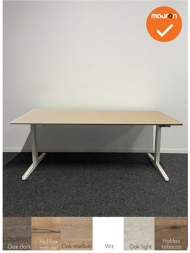 Ahrend Balance zit-sta Bureau - Elektrisch - Wit onderstel - 160x80 - Bladkleur naar keuze - 