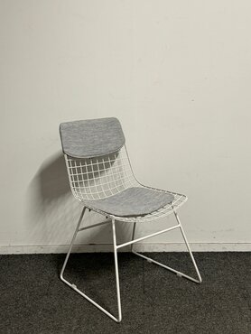 HKliving wire stoel - kantinestoel - wit