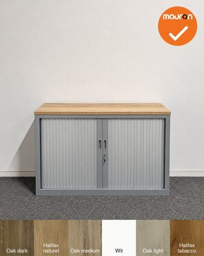 Mauforce Roldeurkast - V-Serie - NIEUW - 72,5x120x43 cm - Aluminium - Topblad naar keuze - inclusief 2 sleutels