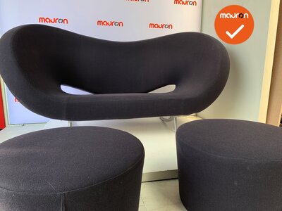 Moroso Victoria en Albert designbank - blauwgrijs antraciet