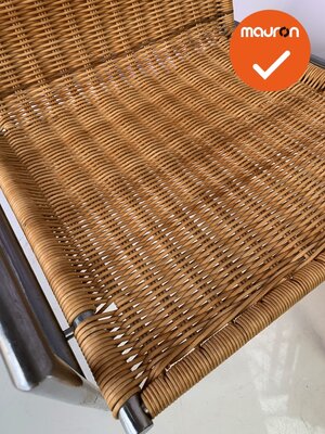 Martin Visser SZ01 designstoel - chroom met pitriet