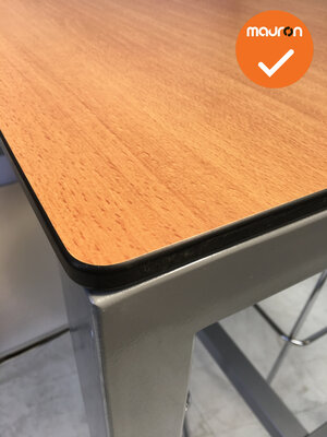 Bartafel - 160x80 - Zilvergrijs - beuken blad