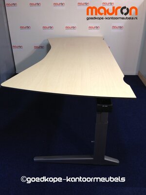 Ahrend bureau - 240x100cm dubbel vlinder - Ahorn
