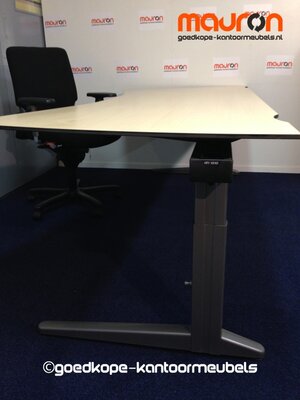 Ahrend bureau - 240x100cm dubbel vlinder - Ahorn