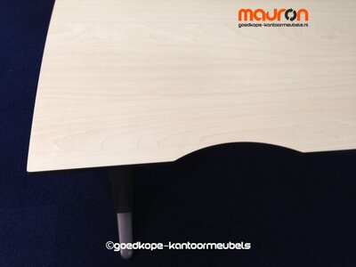 Ahrend bureau - 240x100cm dubbel vlinder - Ahorn