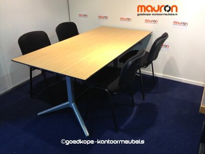 Ahrend 20 (Mehes) vergadertafel - 180x90cm - grijs eiken