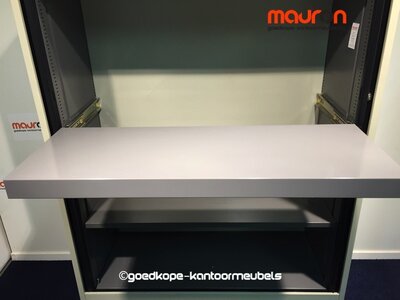 Uittrekbaar legbord voor Ahrend 120cm roldeurkast - Antracietgrijs