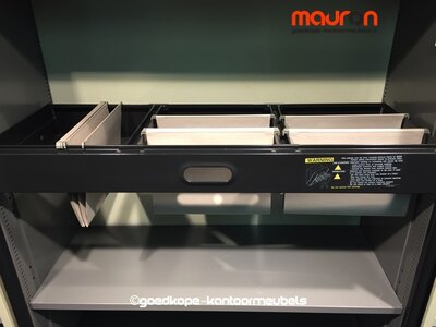 Hangmap lade voor 120cm Ahrend roldeurkast - Zwart