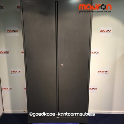 Draaideurkast - Ahrend - 195x100x45cm - Antracietgrijs