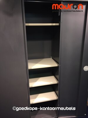 Draaideurkast - Ahrend - 195x100x45cm - Antracietgrijs