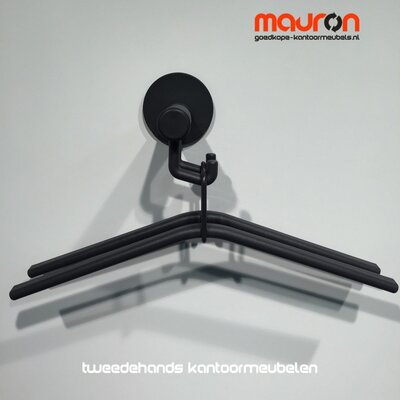 Wand kapstok - magnetisch - Van Esch Tertio 16 - Alu/zwart