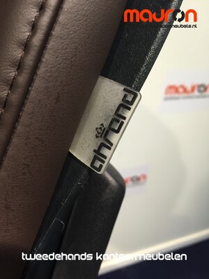 Ahrend 230 - baliestoel - extra hoog - Bruin leer - NIEUW