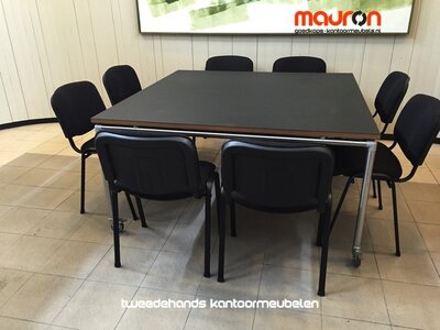Ahrend Move-it design vergadertafel - 150x150 - vierkant - zwart