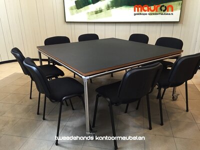 Ahrend Move-it design vergadertafel - 150x150 - vierkant - zwart