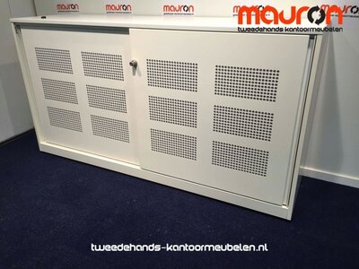 Schuifdeurkast - Ahrend - akoestisch - 80x160x45cm - wit