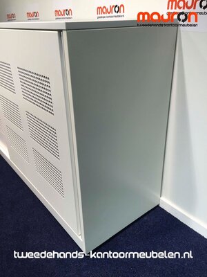 Schuifdeurkast - Ahrend - akoestisch - 80x160x45cm - wit