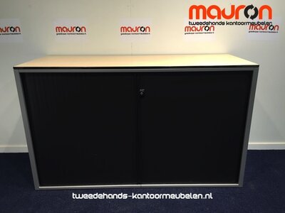 Roldeurkast - Ahrend - 74x120x45cm - zilvergrijs