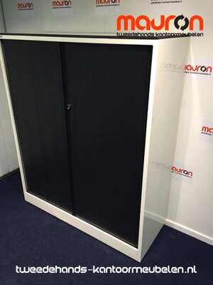 Roldeurkast - Ahrend - 144x120x45cm - wit