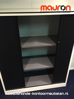 Roldeurkast - Ahrend - 144x120x45cm - wit