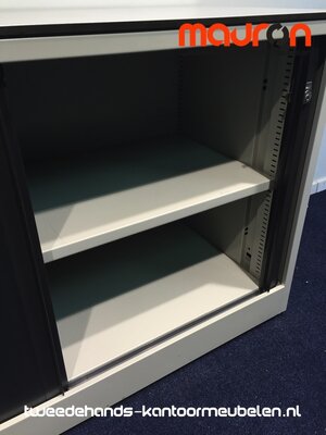 Roldeurkast - Ahrend - 74x120x45cm - lichtgrijs