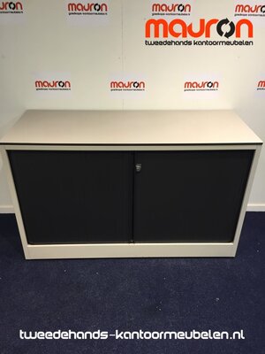 Roldeurkast - Ahrend - 74x120x45cm - lichtgrijs