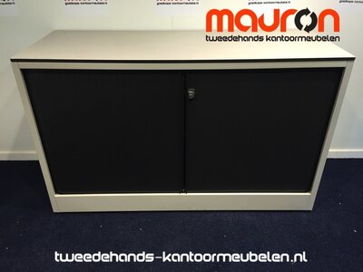 Roldeurkast - Ahrend - 74x120x45cm - lichtgrijs