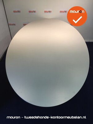 Ahrend vergadertafel - 260 x 120cm - ovaal - grijs