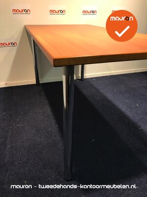 Kusch & Co vergadertafel - 160x80cm - Beuken/kastanje - NIEUWSTAAT