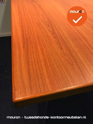 Kusch & Co vergadertafel - 160x80cm - Beuken/kastanje - NIEUWSTAAT
