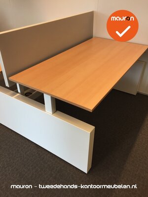 Ahrend bureau - 160x80cm - Licht peren - hout - duo set - Four-Two