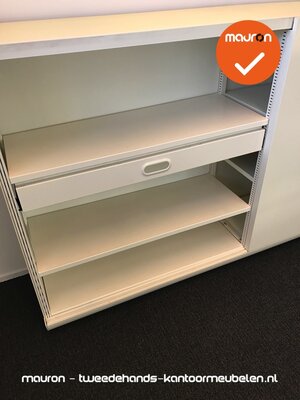 Schuifdeurkast - Ahrend - 118x240x45cm - Wit