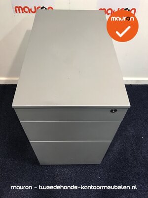 Ladeblok - 57x32x56cm - Zijdegrijs - Grijs topblad