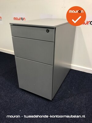 Ladeblok - 57x32x56cm - Zijdegrijs - Grijs topblad