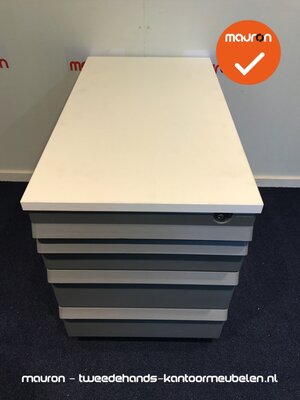 Ladeblok - 57x43x76cm - Lichtgrijs - 4 laden - kunststof