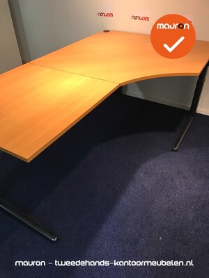 Ahrend hoekbureau - 200x120cm - Beuken - hout - links - Essa