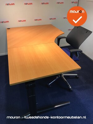 Ahrend hoekbureau - 200x120cm - Beuken - hout - links - Essa