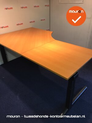 Ahrend hoekbureau - 200x120cm - Beuken - hout - links - Essa