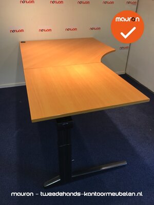 Ahrend hoekbureau - 200x120cm - Beuken - hout - links - Essa