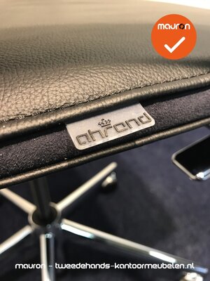 Ahrend - A350 - hoge rug - zwart leer - NIEUWSTAAT