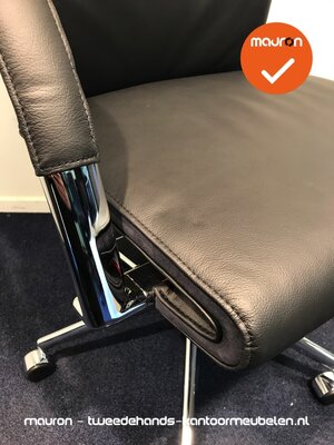 Ahrend - A350 - hoge rug - zwart leer - NIEUWSTAAT