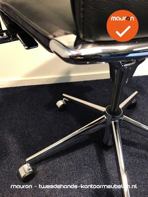 Ahrend - A350 - hoge rug - zwart leer - NIEUWSTAAT