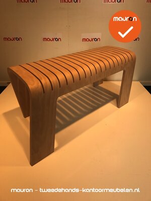 Ahrend 601 designbank - groot model - onbehandeld hout
