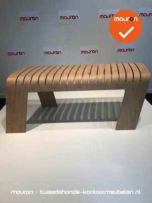 Ahrend 601 designbank - groot model - onbehandeld hout